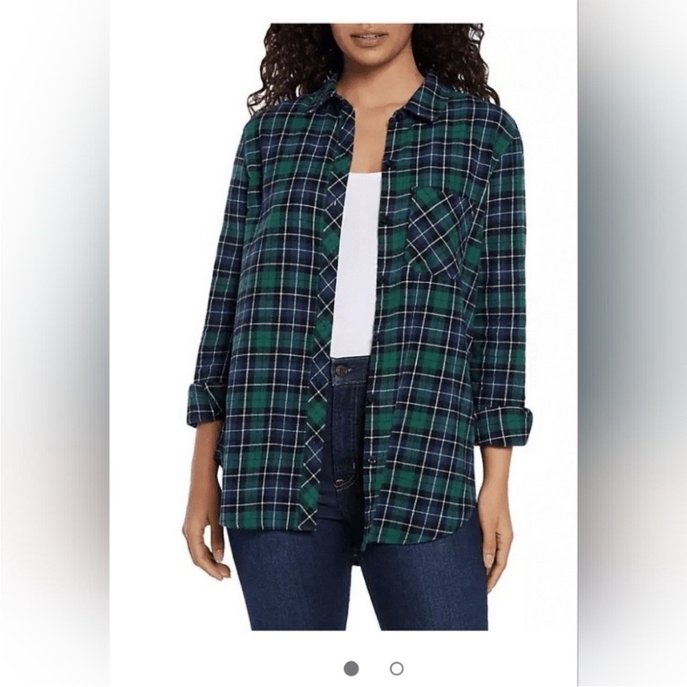 Gap Women's Relaxed Fit Flannel Nixie Plaid X-Small